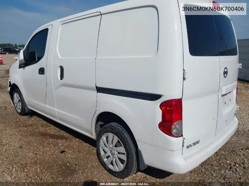 2016 Nissan Nv200 Sv VIN: 3N6CM0KN6GK700406 Lot: 42608431