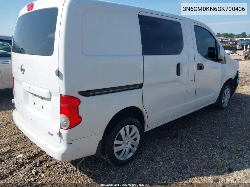 2016 Nissan Nv200 Sv VIN: 3N6CM0KN6GK700406 Lot: 42608431