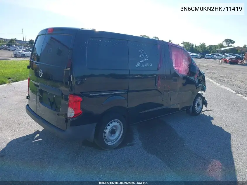 2017 Nissan Nv200 S VIN: 3N6CM0KN2HK711419 Lot: 37743728
