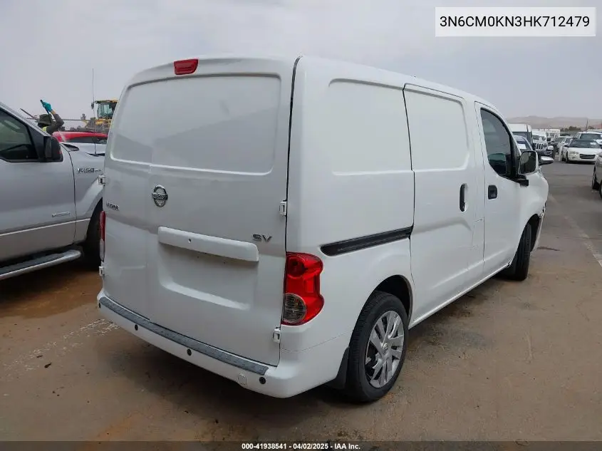 2017 Nissan Nv200 Sv VIN: 3N6CM0KN3HK712479 Lot: 41938541