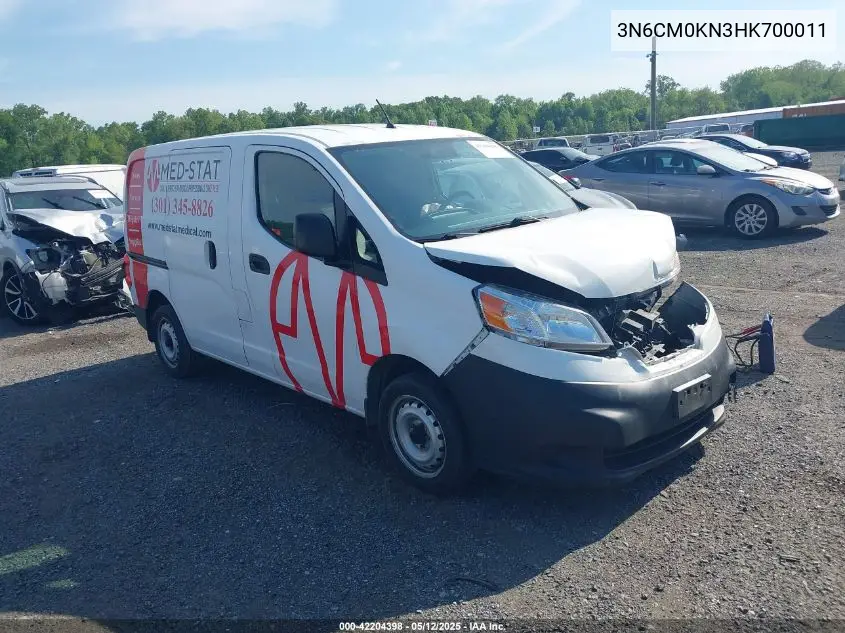 2017 Nissan Nv200 S VIN: 3N6CM0KN3HK700011 Lot: 42204398