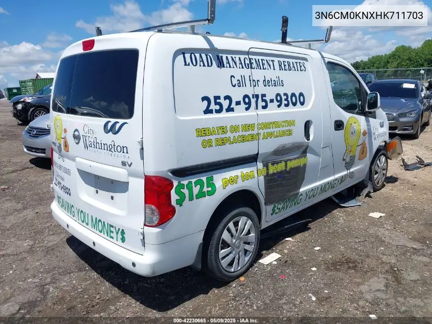 2017 Nissan Nv200 Sv VIN: 3N6CM0KNXHK711703 Lot: 42230665