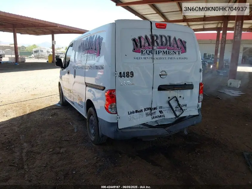 2017 Nissan Nv200 S VIN: 3N6CM0KN0HK704937 Lot: 42449167