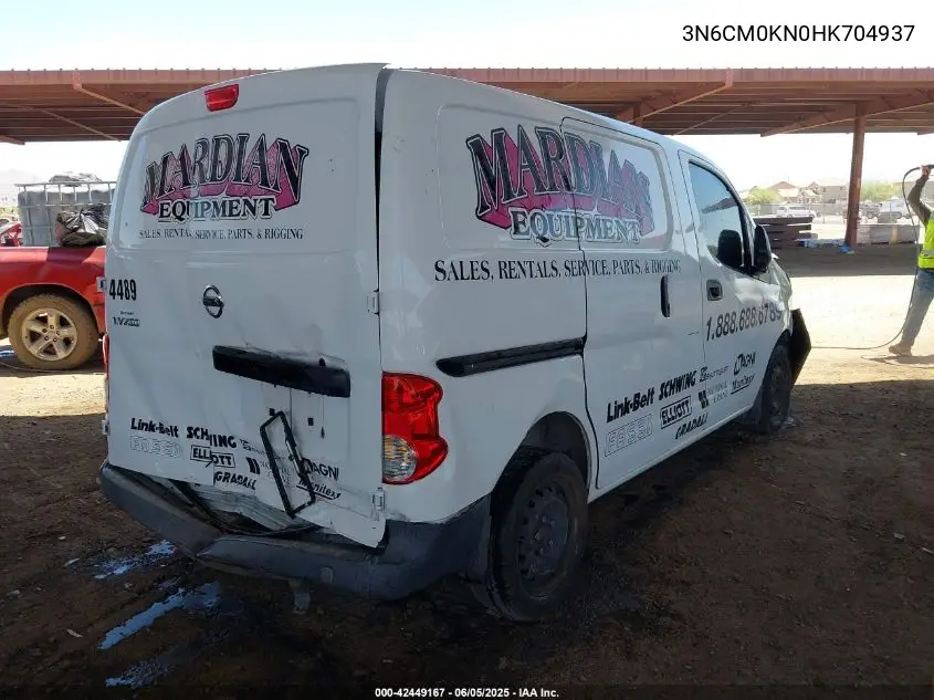 2017 Nissan Nv200 S VIN: 3N6CM0KN0HK704937 Lot: 42449167