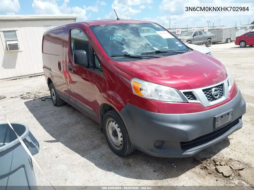 2017 Nissan Nv200 S VIN: 3N6CM0KNXHK702984 Lot: 42562604