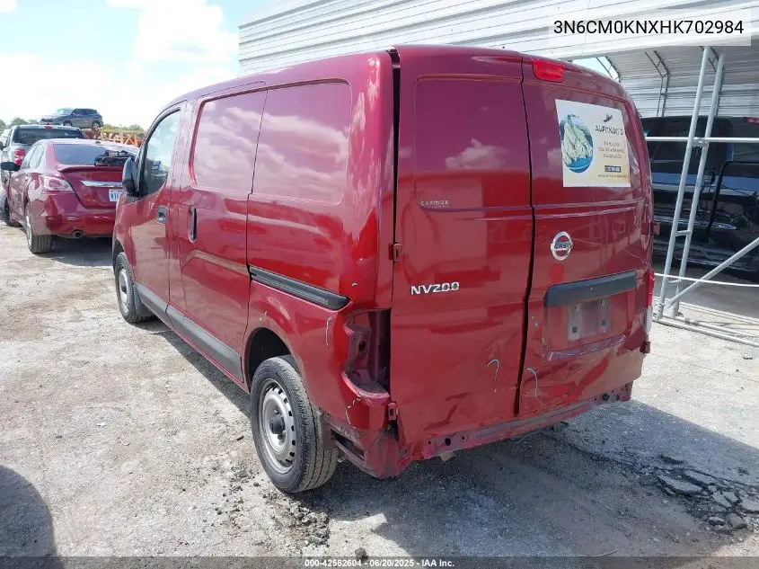2017 Nissan Nv200 S VIN: 3N6CM0KNXHK702984 Lot: 42562604