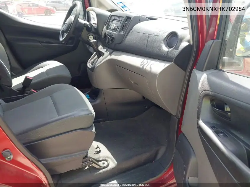 2017 Nissan Nv200 S VIN: 3N6CM0KNXHK702984 Lot: 42562604
