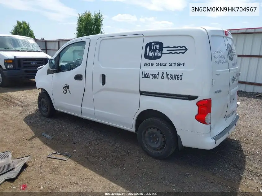 2017 Nissan Nv200 Sv VIN: 3N6CM0KN9HK704967 Lot: 42603231