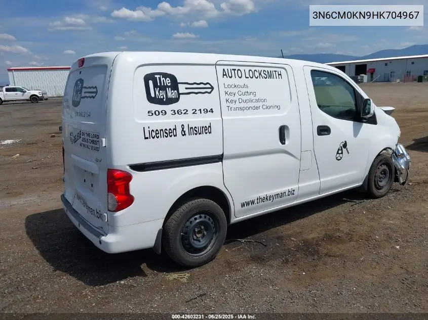 2017 Nissan Nv200 Sv VIN: 3N6CM0KN9HK704967 Lot: 42603231