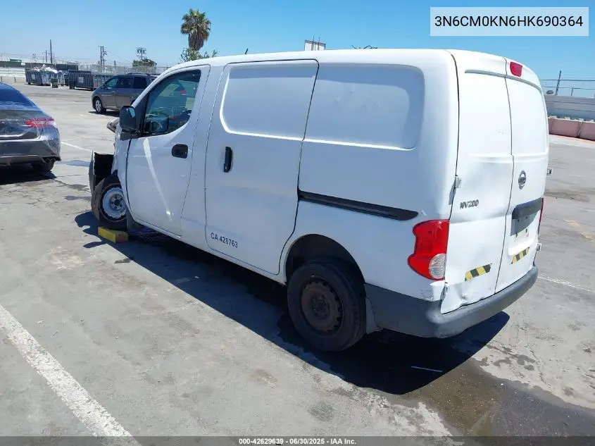 2017 Nissan Nv200 S VIN: 3N6CM0KN6HK690364 Lot: 42629639