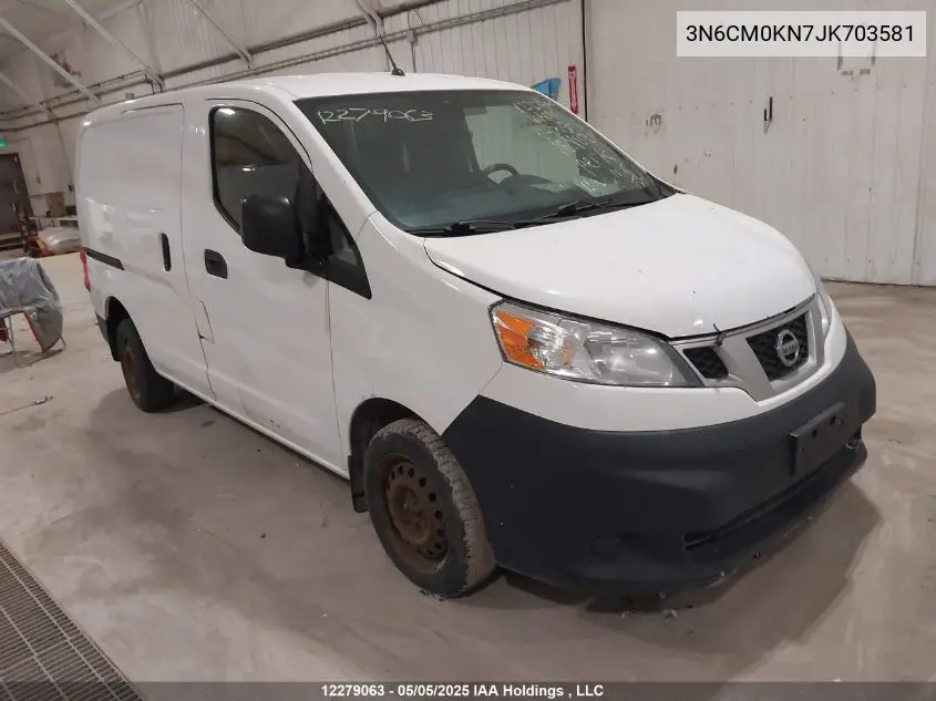 2018 Nissan Nv200 2.5S/2.5Sv VIN: 3N6CM0KN7JK703581 Lot: 12279063