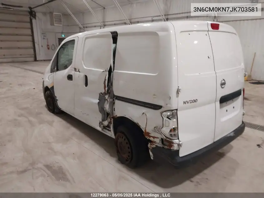 2018 Nissan Nv200 2.5S/2.5Sv VIN: 3N6CM0KN7JK703581 Lot: 12279063