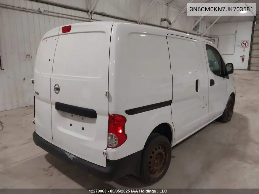 2018 Nissan Nv200 2.5S/2.5Sv VIN: 3N6CM0KN7JK703581 Lot: 12279063