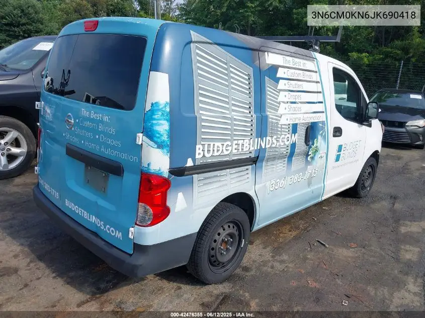 2018 Nissan Nv200 S VIN: 3N6CM0KN6JK690418 Lot: 42476355