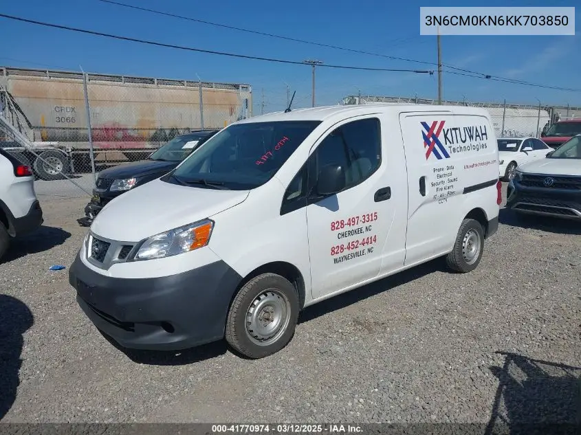 2019 Nissan Nv200 S VIN: 3N6CM0KN6KK703850 Lot: 41770974