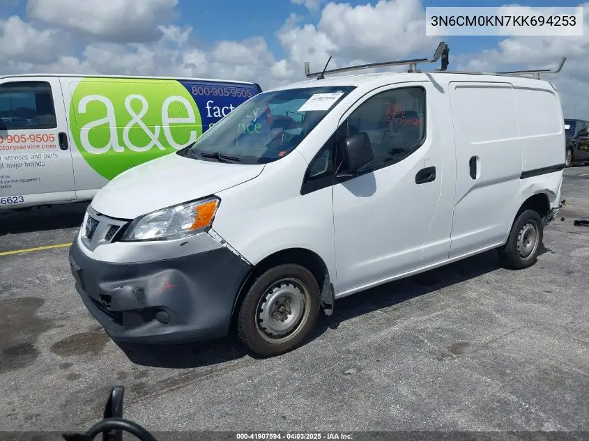 2019 Nissan Nv200 S VIN: 3N6CM0KN7KK694253 Lot: 41907594