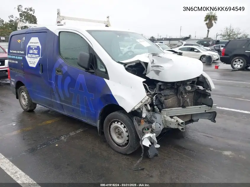 2019 Nissan Nv200 S VIN: 3N6CM0KN6KK694549 Lot: 41916224