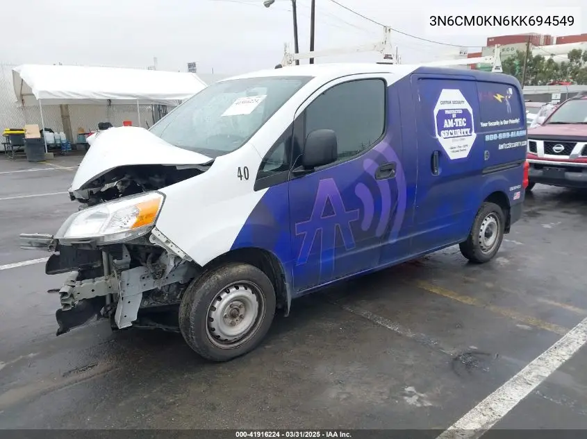 2019 Nissan Nv200 S VIN: 3N6CM0KN6KK694549 Lot: 41916224
