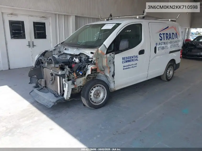 2019 Nissan Nv200 S VIN: 3N6CM0KN2KK710598 Lot: 42126498