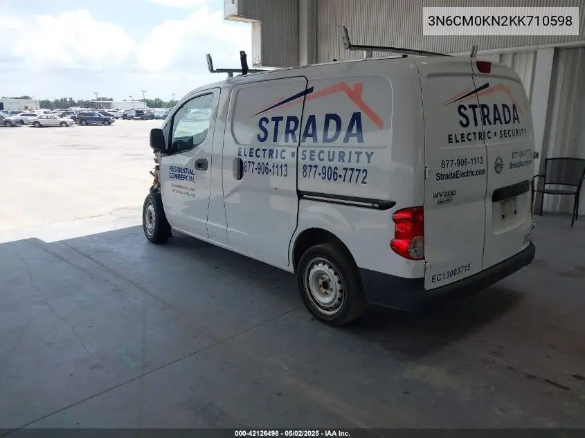 2019 Nissan Nv200 S VIN: 3N6CM0KN2KK710598 Lot: 42126498