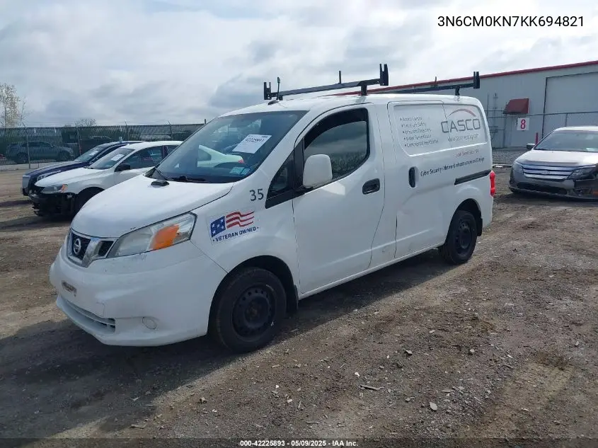 2019 Nissan Nv200 Sv VIN: 3N6CM0KN7KK694821 Lot: 42225893