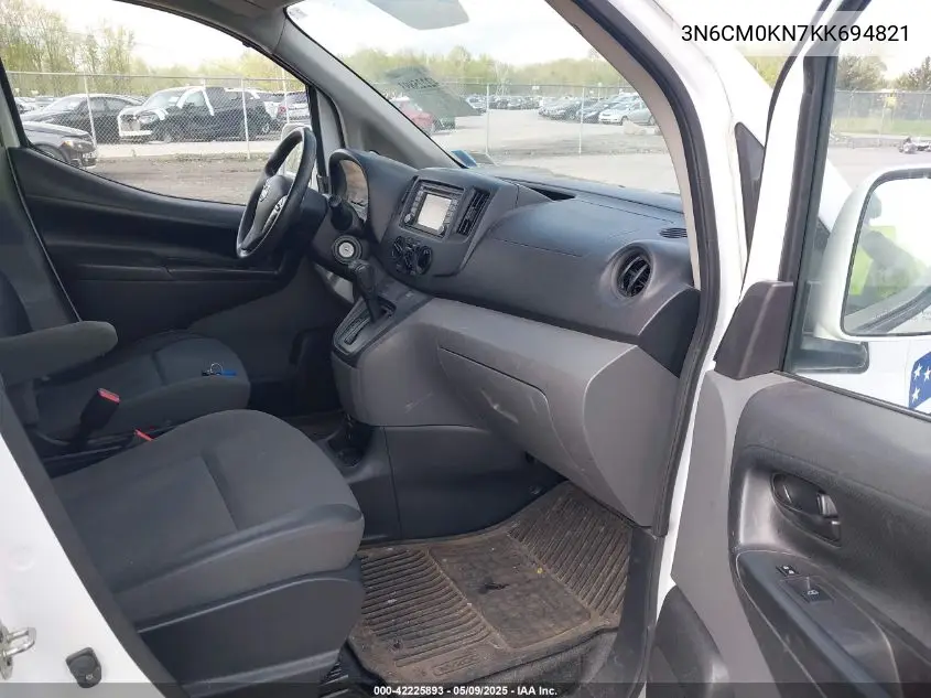 2019 Nissan Nv200 Sv VIN: 3N6CM0KN7KK694821 Lot: 42225893