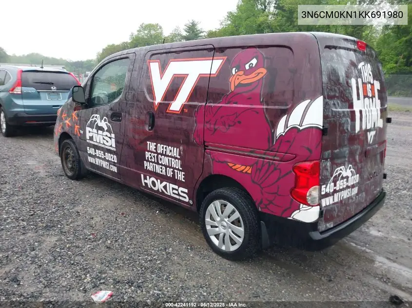 2019 Nissan Nv200 Sv VIN: 3N6CM0KN1KK691980 Lot: 42241192