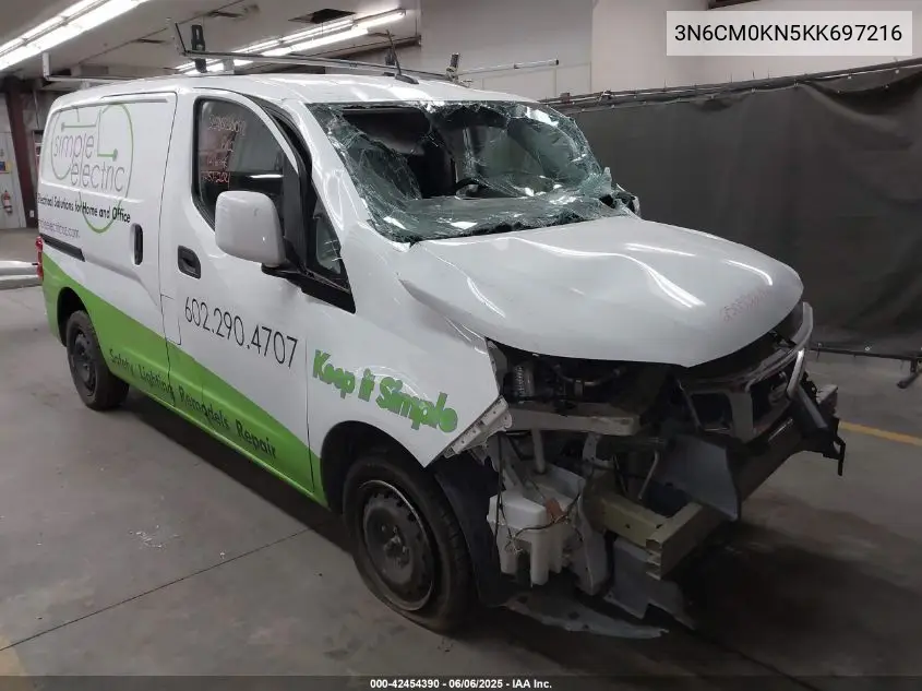 2019 Nissan Nv200 Sv VIN: 3N6CM0KN5KK697216 Lot: 42454390