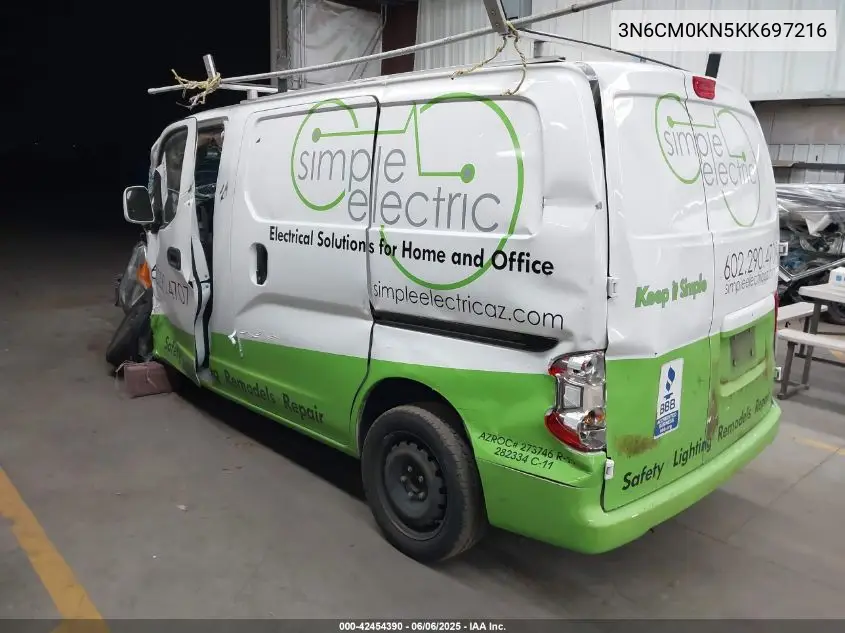 2019 Nissan Nv200 Sv VIN: 3N6CM0KN5KK697216 Lot: 42454390