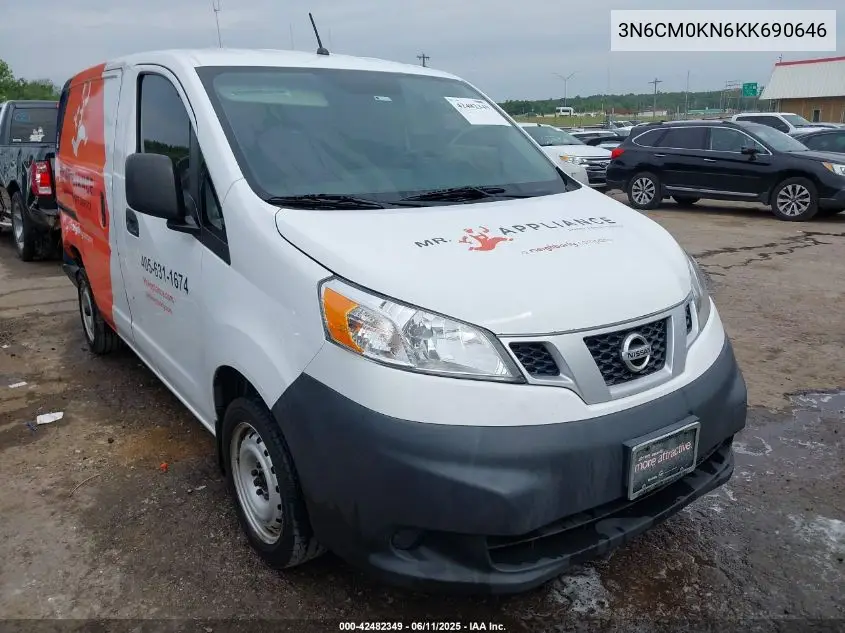 2019 Nissan Nv200 S VIN: 3N6CM0KN6KK690646 Lot: 42482349