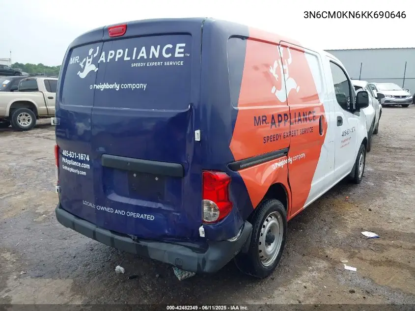2019 Nissan Nv200 S VIN: 3N6CM0KN6KK690646 Lot: 42482349