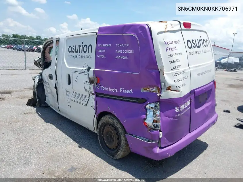 2019 Nissan Nv200 Sv VIN: 3N6CM0KN0KK706971 Lot: 42486256