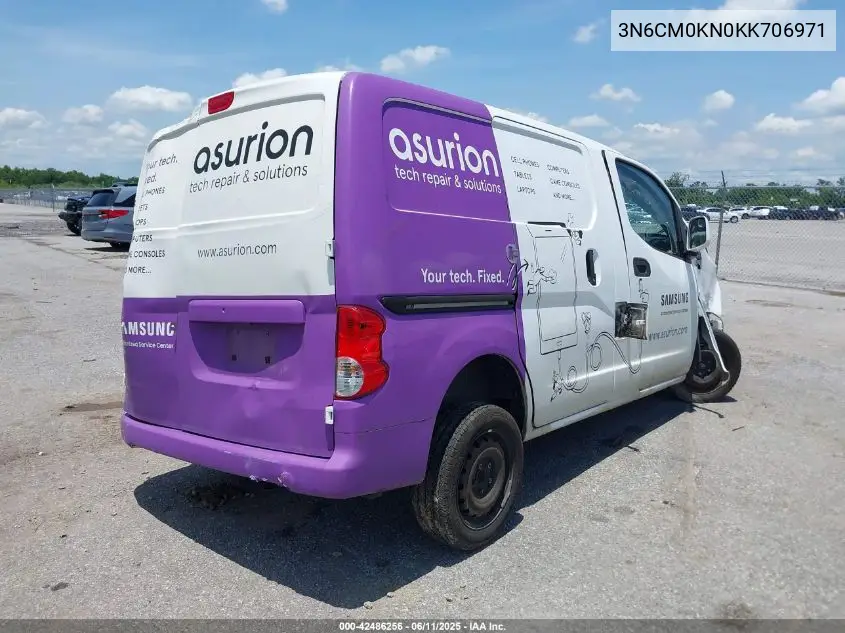 2019 Nissan Nv200 Sv VIN: 3N6CM0KN0KK706971 Lot: 42486256