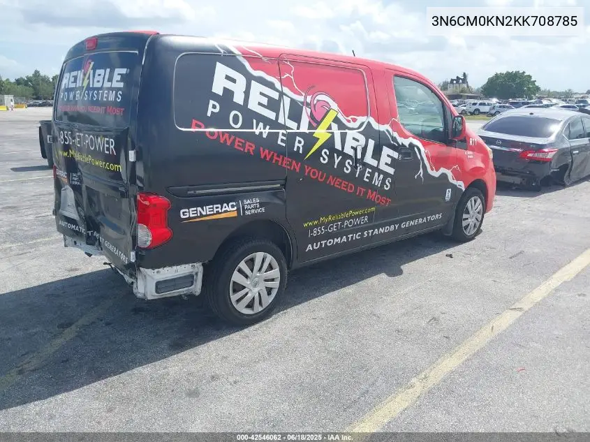 2019 Nissan Nv200 Sv VIN: 3N6CM0KN2KK708785 Lot: 42546062