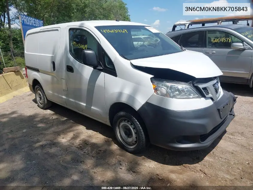 2019 Nissan Nv200 S VIN: 3N6CM0KN8KK705843 Lot: 42613469