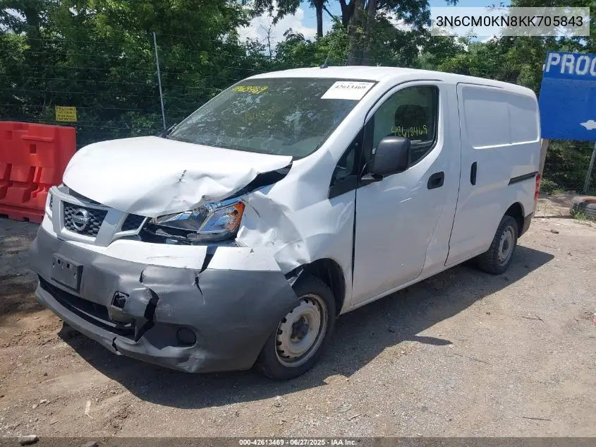 2019 Nissan Nv200 S VIN: 3N6CM0KN8KK705843 Lot: 42613469