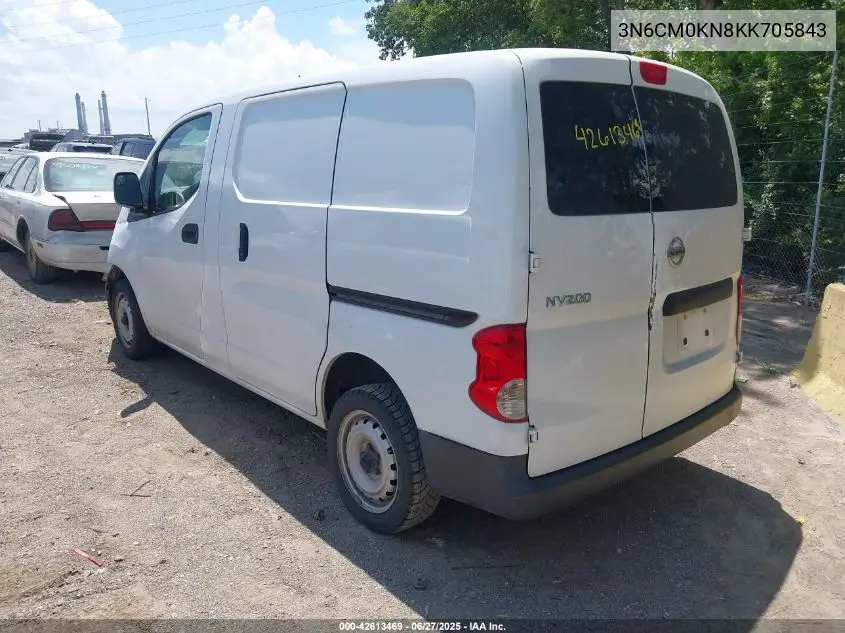 2019 Nissan Nv200 S VIN: 3N6CM0KN8KK705843 Lot: 42613469