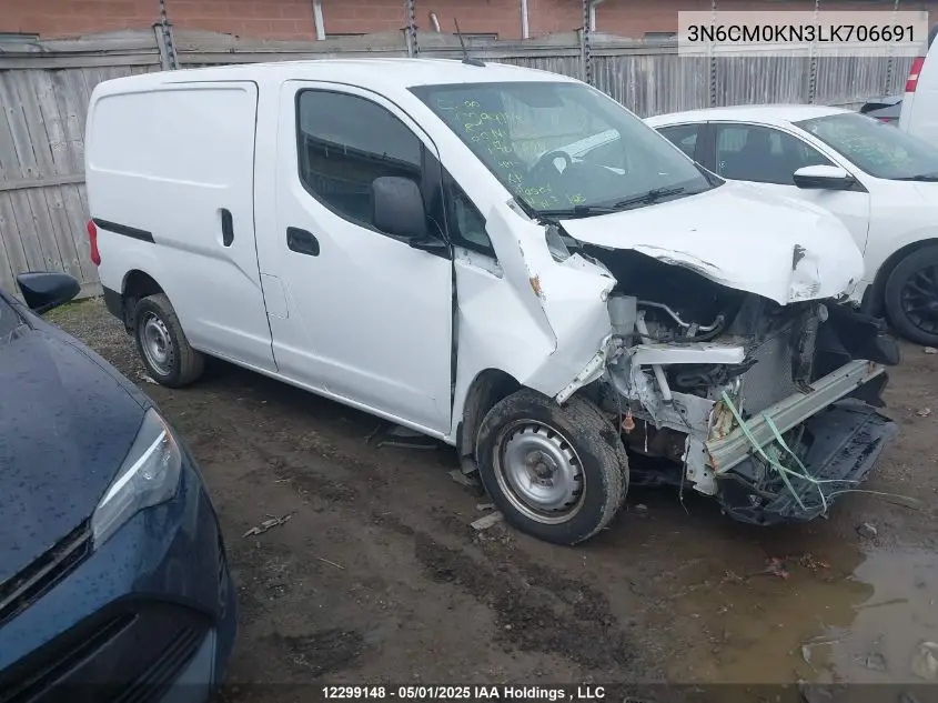 2020 Nissan Nv200 2.5S/2.5Sv VIN: 3N6CM0KN3LK706691 Lot: 12299148