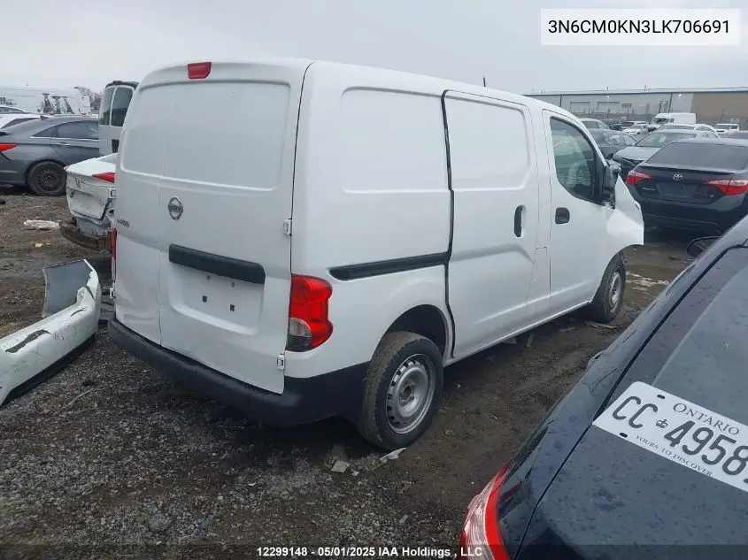 2020 Nissan Nv200 2.5S/2.5Sv VIN: 3N6CM0KN3LK706691 Lot: 12299148