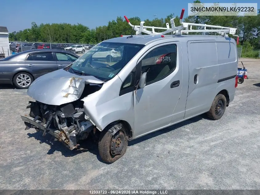 2020 Nissan Nv200 S/Sv VIN: 3N6CM0KN9LK692232 Lot: 12333723