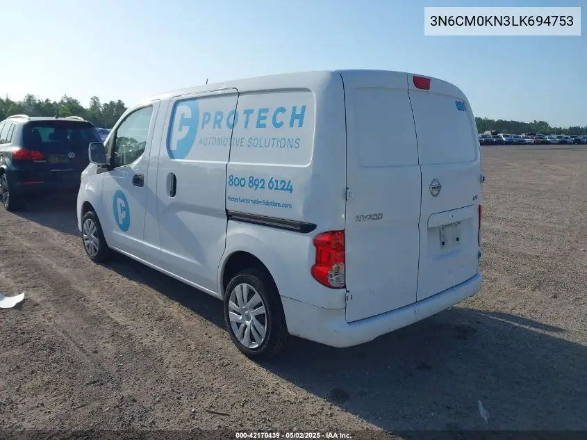2020 Nissan Nv200 Cargo Sv Xtronic Cvt VIN: 3N6CM0KN3LK694753 Lot: 42170439