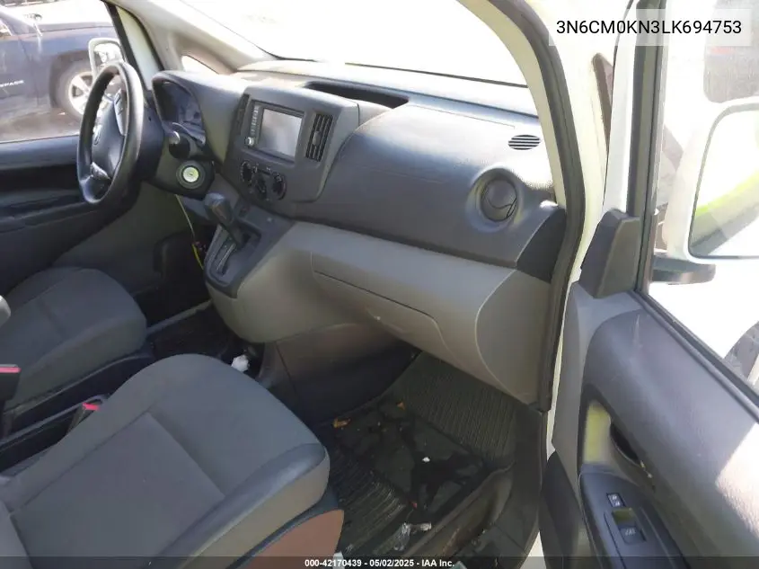 2020 Nissan Nv200 Cargo Sv Xtronic Cvt VIN: 3N6CM0KN3LK694753 Lot: 42170439