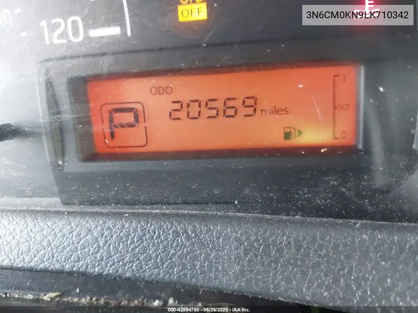2020 Nissan Nv200 Cargo S Xtronic Cvt VIN: 3N6CM0KN9LK710342 Lot: 42594750