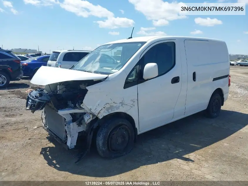 2021 Nissan Nv200 VIN: 3N6CM0KN7MK697396 Lot: 12139224