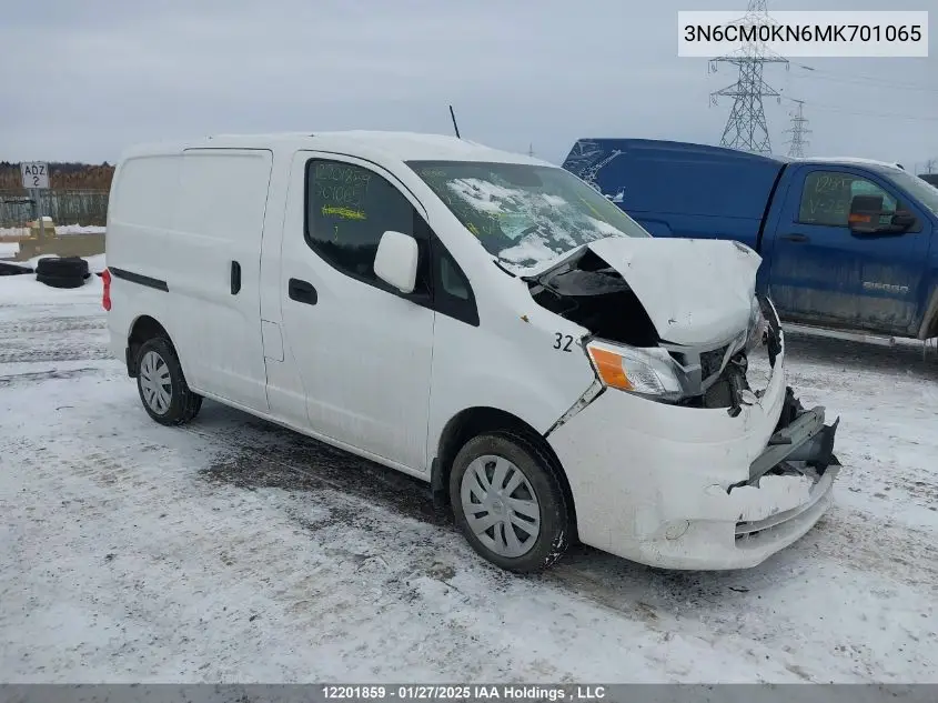2021 Nissan Nv200 S/Sv VIN: 3N6CM0KN6MK701065 Lot: 12201859