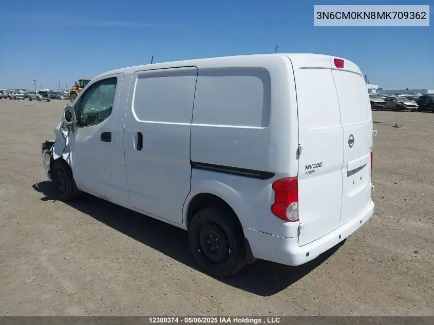 2021 Nissan Nv200 2.5S/2.5Sv VIN: 3N6CM0KN8MK709362 Lot: 12300374