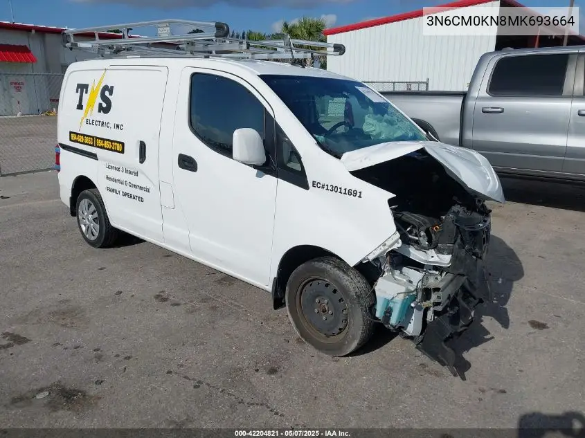 2021 Nissan Nv200 Cargo Sv Xtronic Cvt VIN: 3N6CM0KN8MK693664 Lot: 42204821