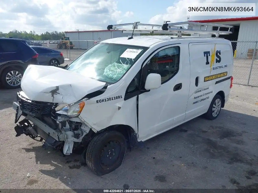 2021 Nissan Nv200 Cargo Sv Xtronic Cvt VIN: 3N6CM0KN8MK693664 Lot: 42204821