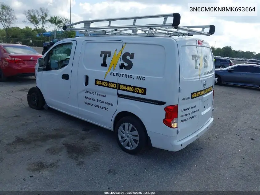 2021 Nissan Nv200 Cargo Sv Xtronic Cvt VIN: 3N6CM0KN8MK693664 Lot: 42204821