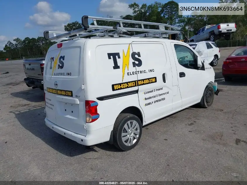2021 Nissan Nv200 Cargo Sv Xtronic Cvt VIN: 3N6CM0KN8MK693664 Lot: 42204821